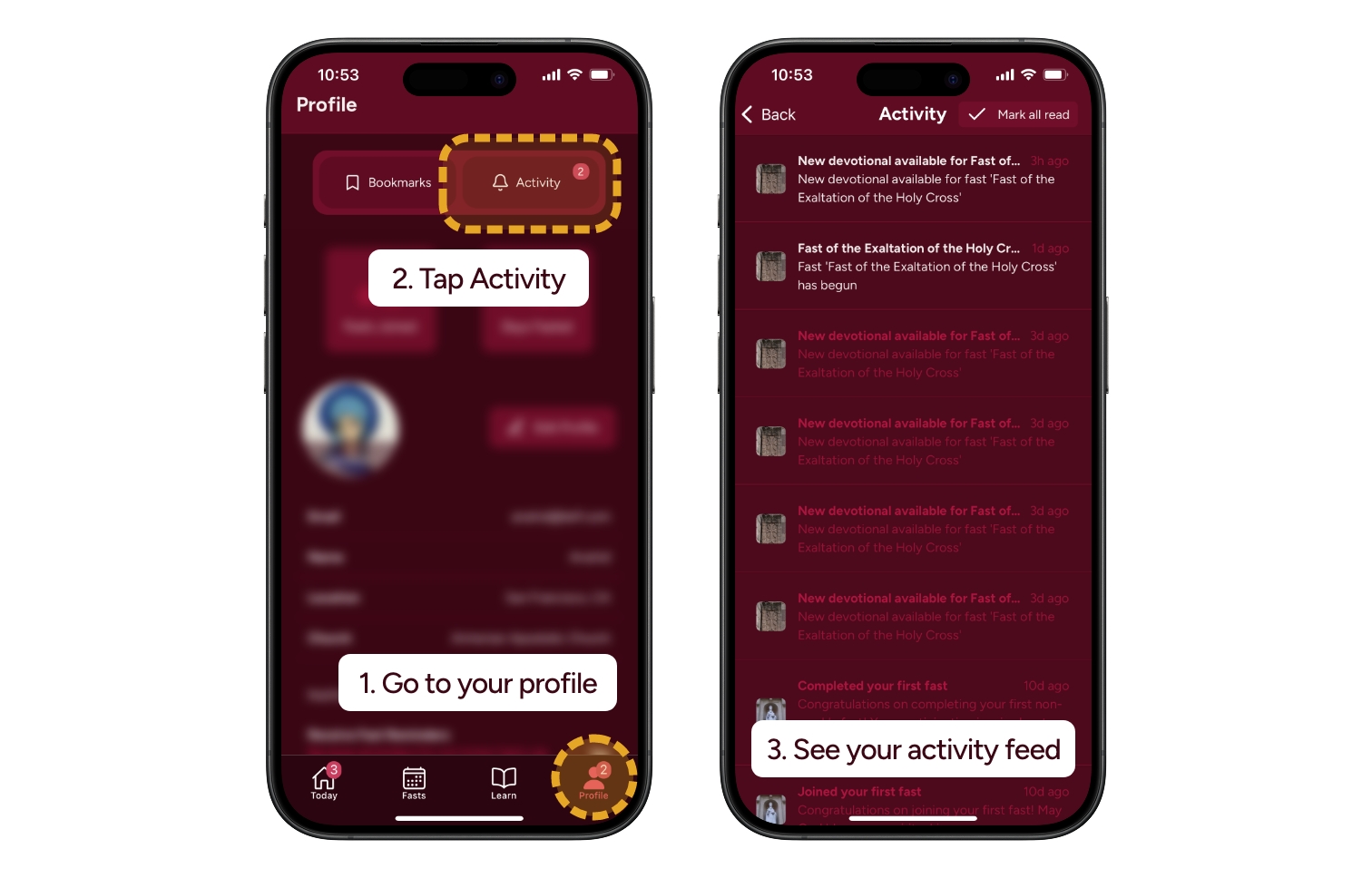 How-to View Activity Feed